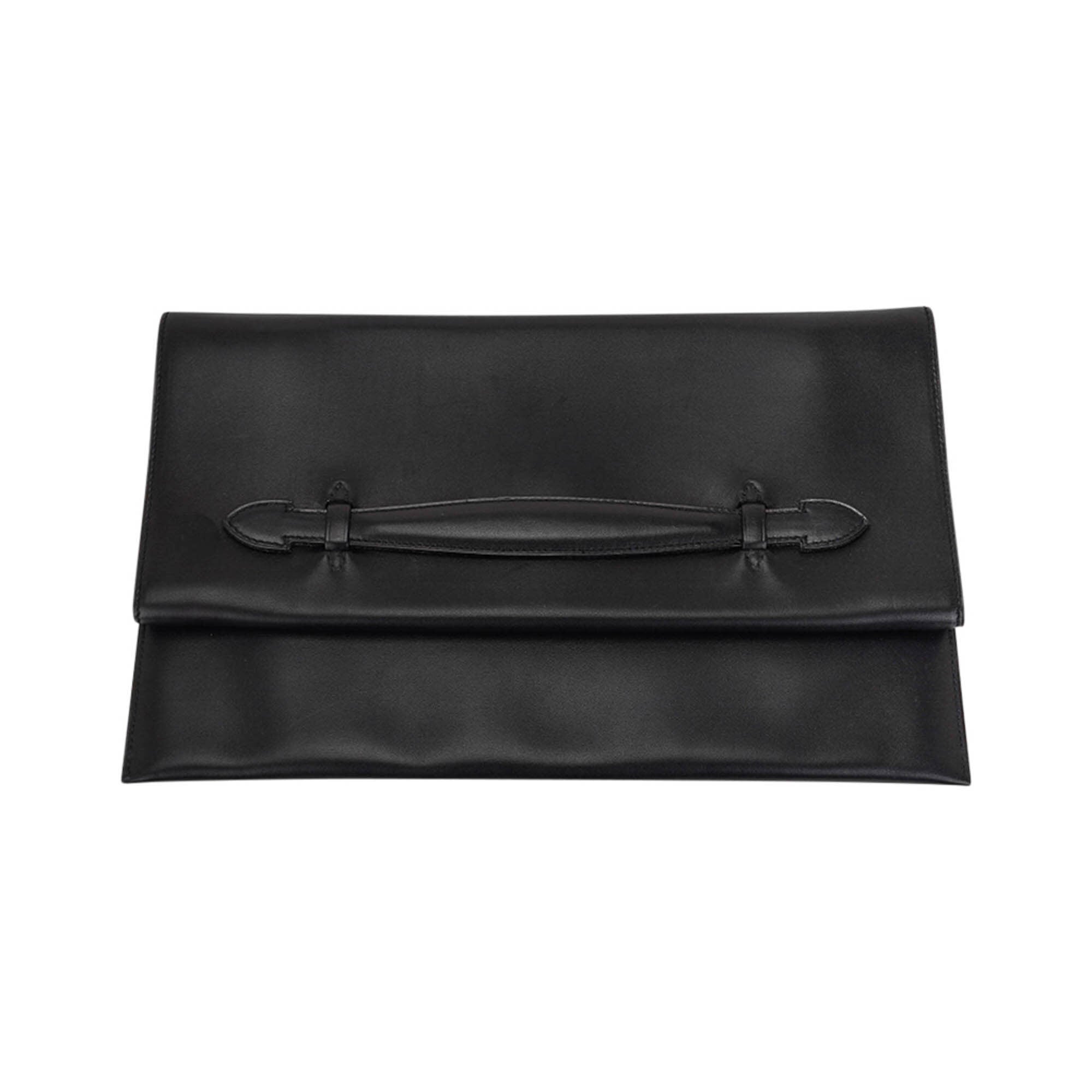 Piplat Clutch Bag Black Evercolor Leather