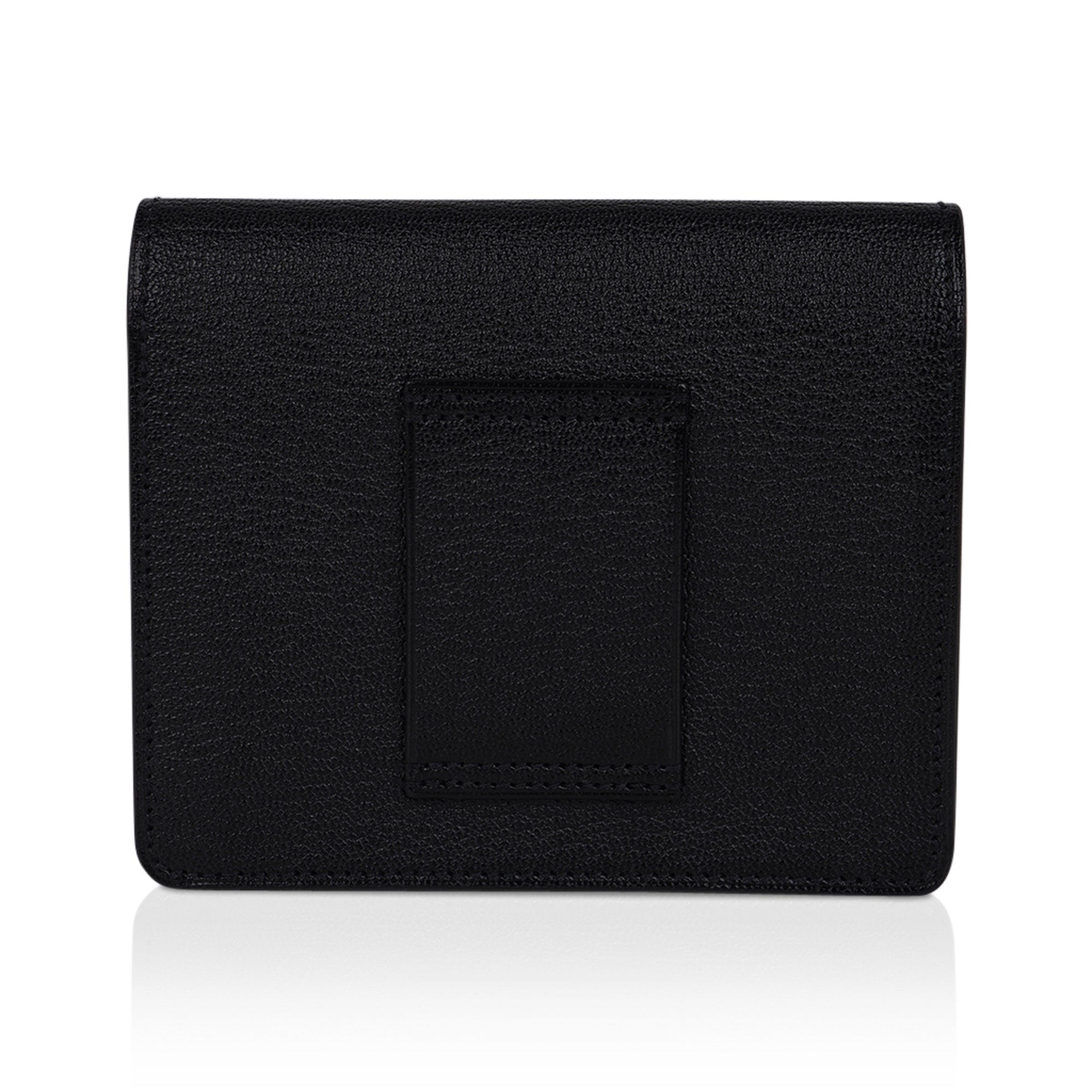 Roulis Slim Wallet Belt Bag Black Palladium Chevre