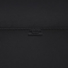 Shadow Birkin Clutch Bag Black Swift Leather