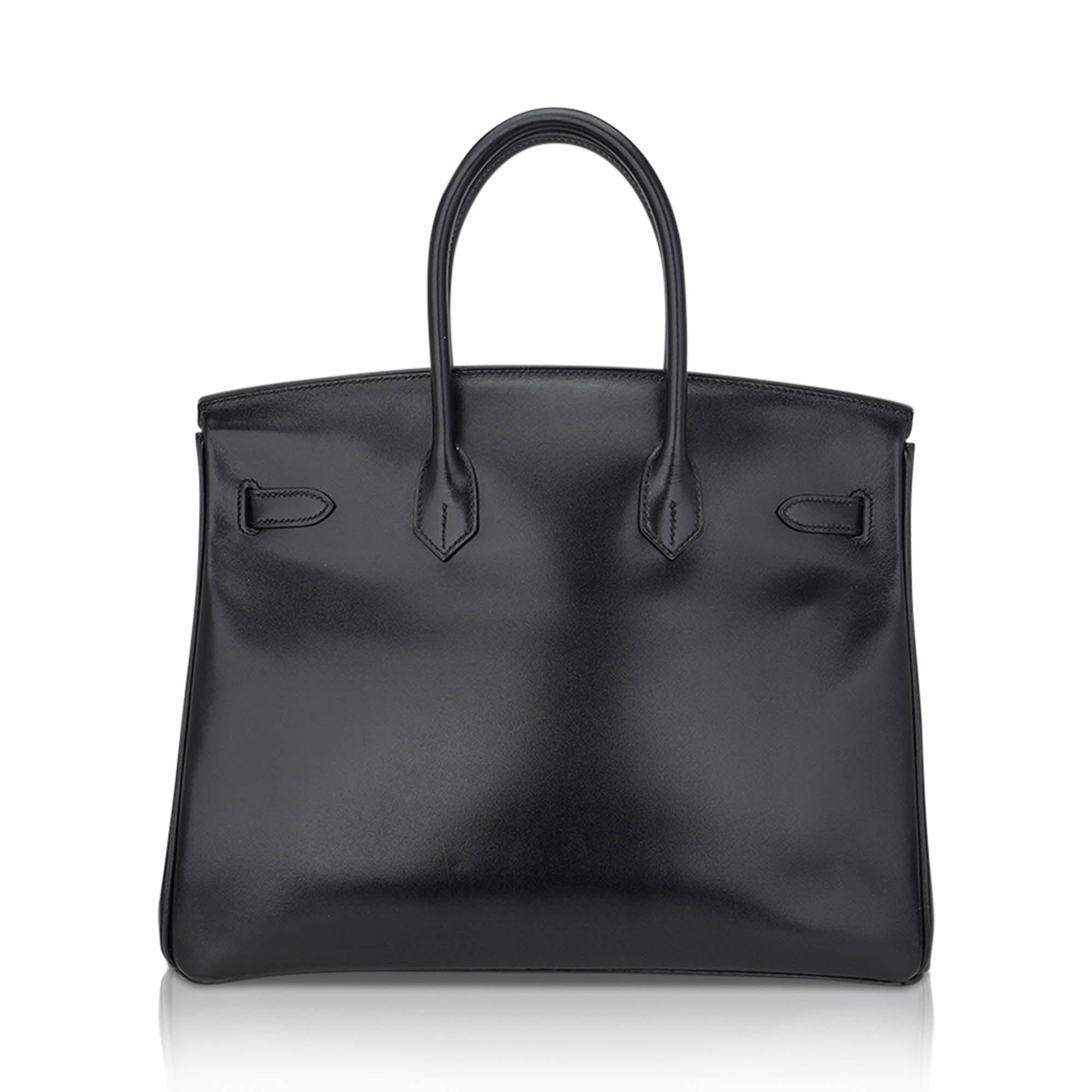Birkin Limited Edition So Black 35 Bag Box Leather with Black Hardware