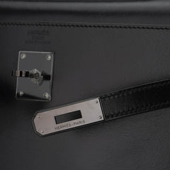 Limited Edition Kelly 32 Bag So Black Box Leather
