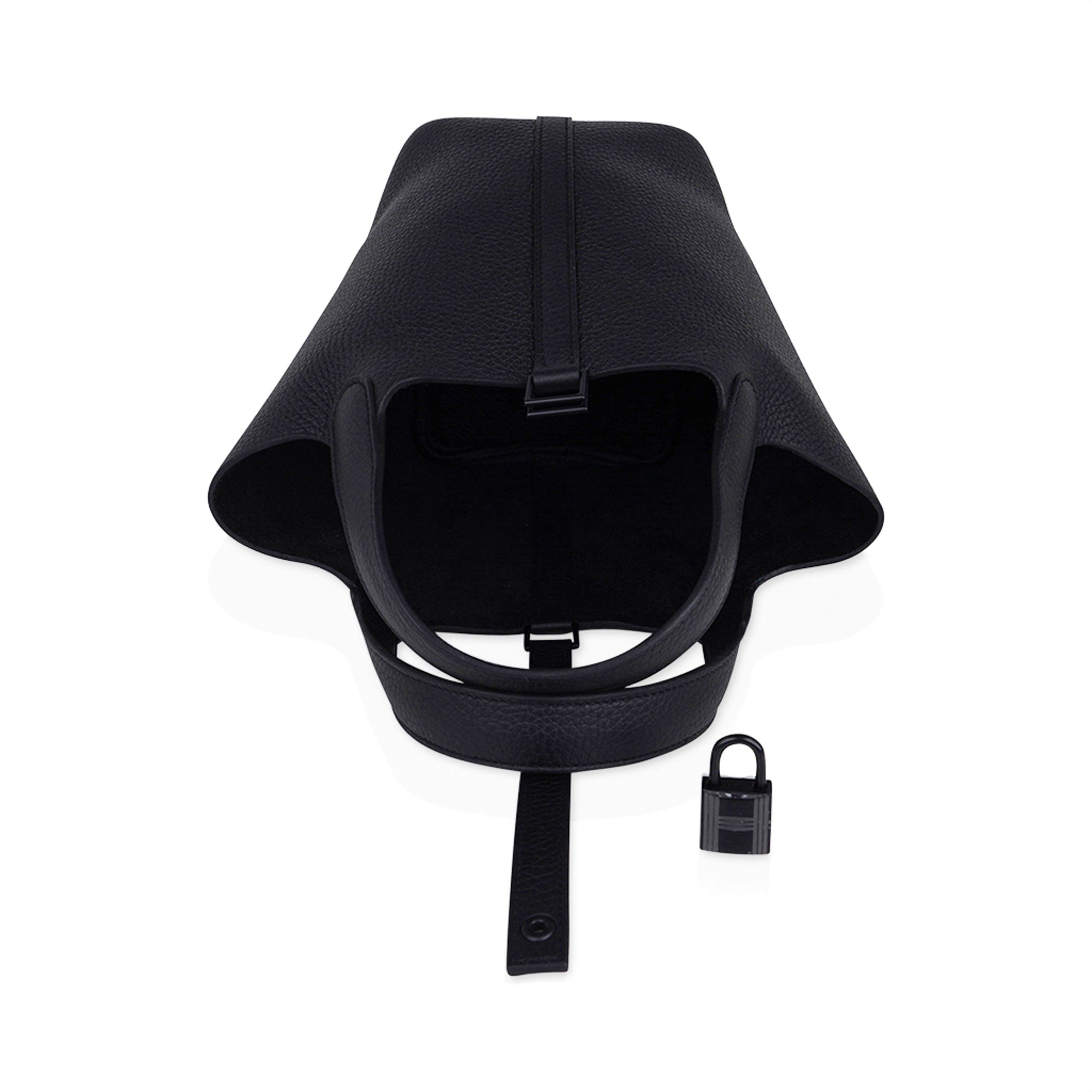 So Black Picotin Lock 18 Tote Bag Limited Edition