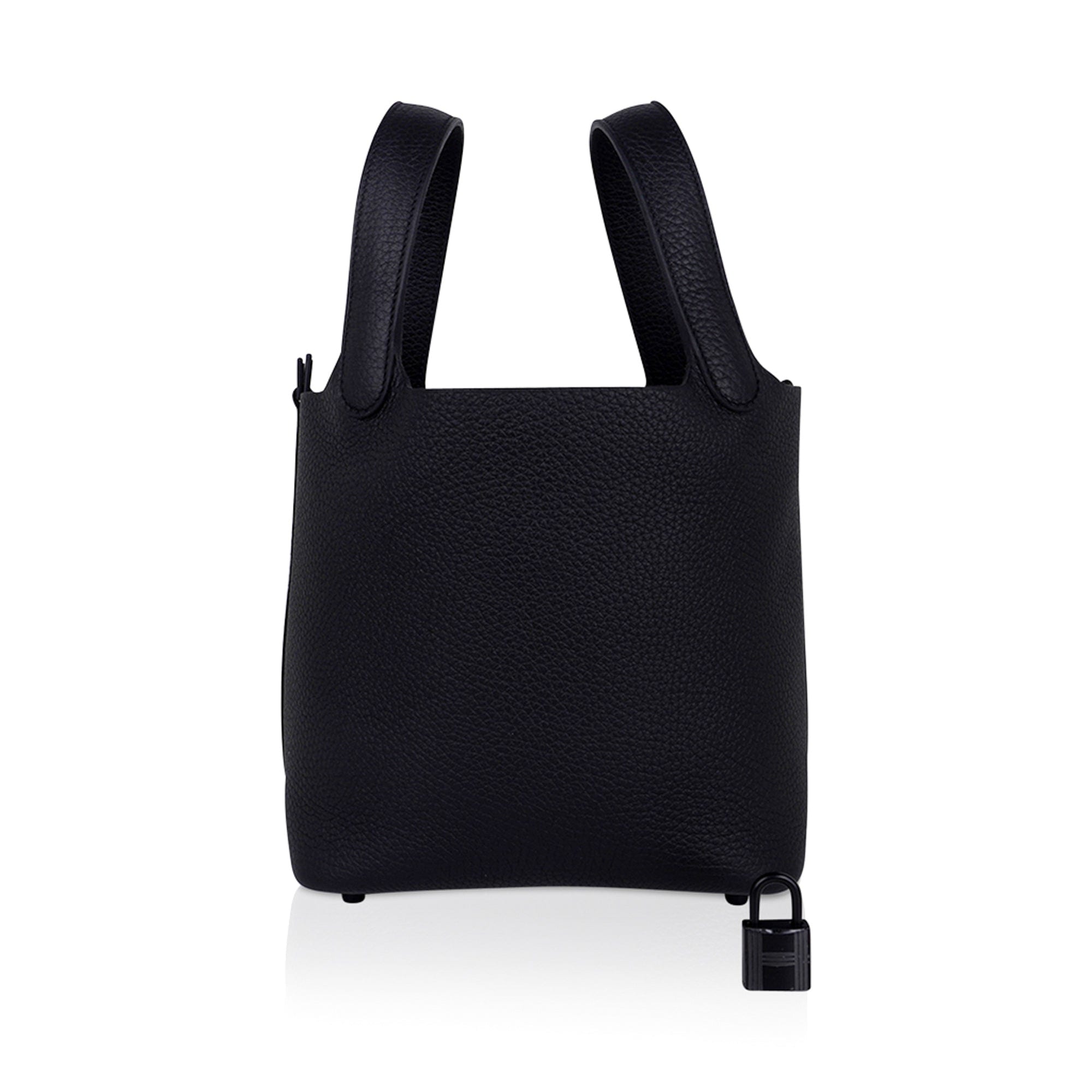 So Black Picotin Lock 18 Tote Bag Limited Edition