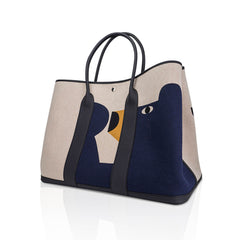 Garden Party 49 Voyage Bag Teddy H Motif H Plume Canvas