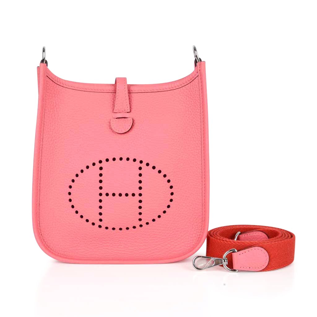 Evelyne TPM Bag Rose Azalee Crossbody Clemence Palladium NWT