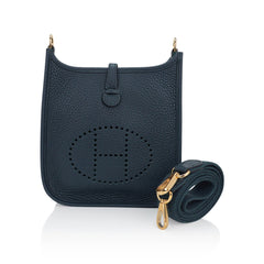 Mini Evelyne III TPM Crossbody Bag Vert Rousseau Clemence with Gold