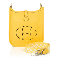 Evelyne TPM Amazone Bag Jaune De Naples Clemence Palladium Hardware