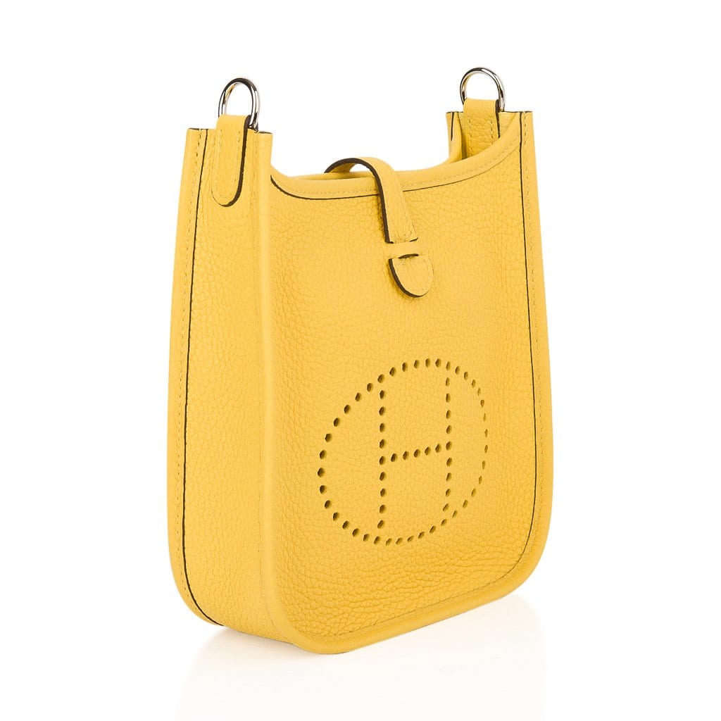 Evelyne TPM Amazone Bag Jaune De Naples Clemence Palladium Hardware