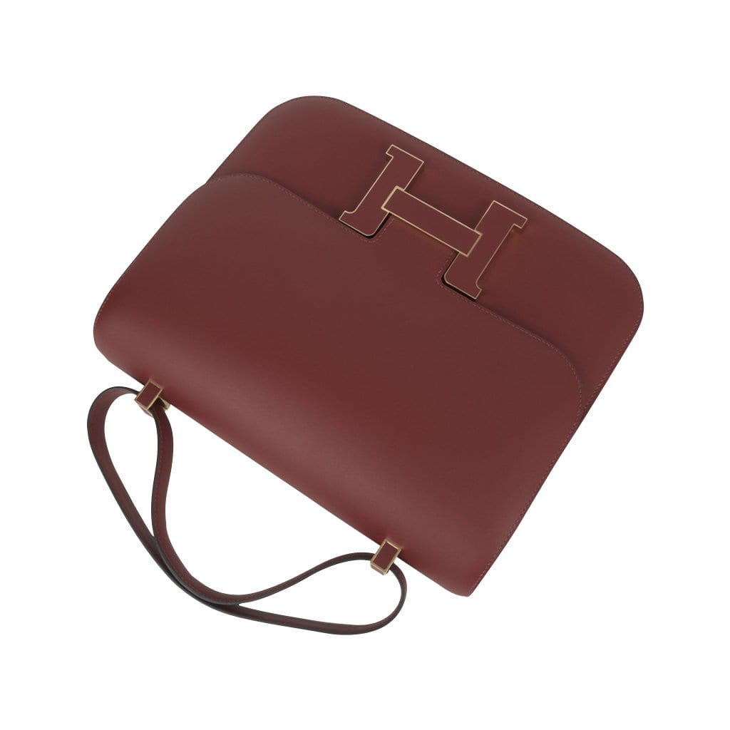 Limited Edition Constance Cartable Bag Rouge H Sombrero Leather