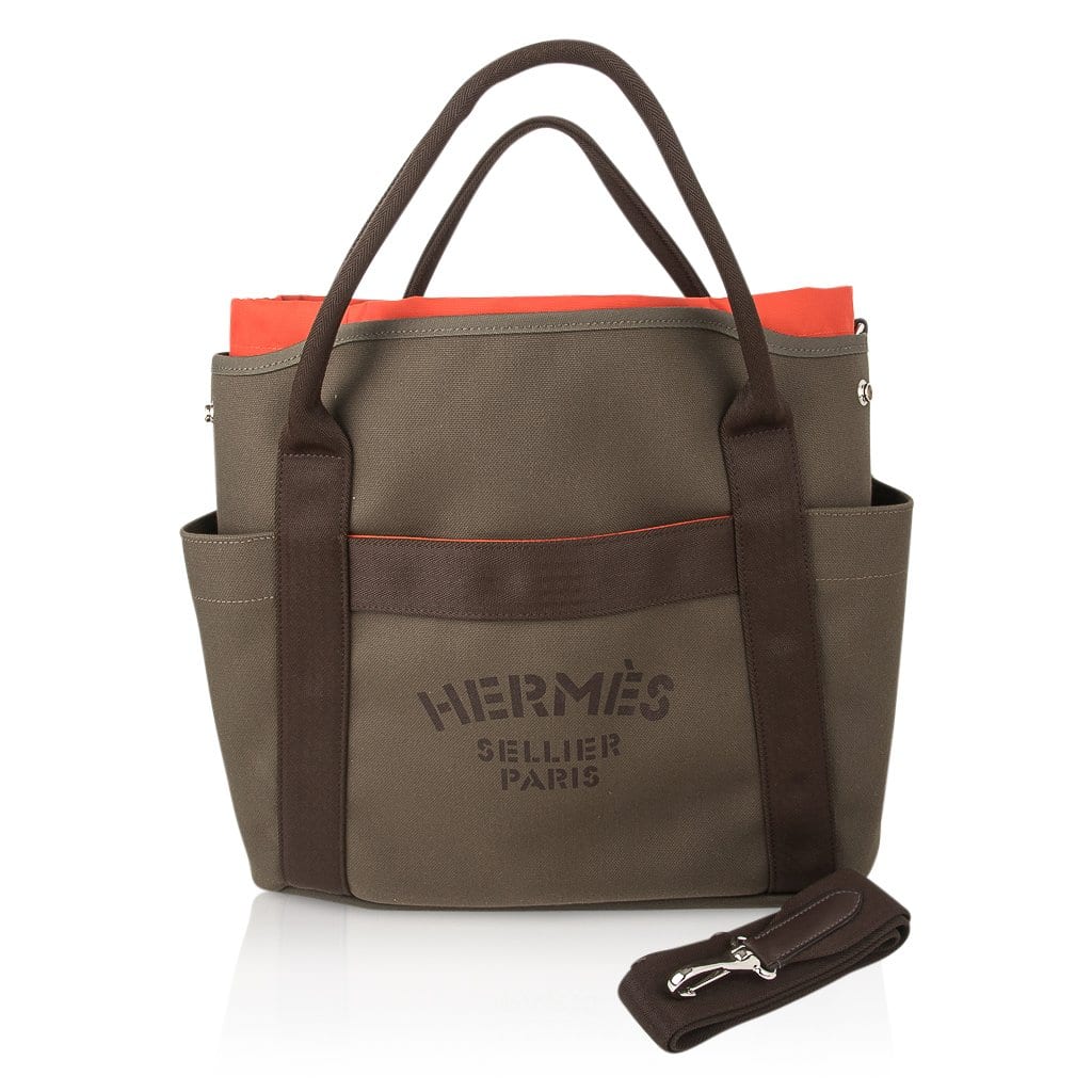 Tote Sac de Pansage Groom Boot and Helmet Bag Khaki / Feu New