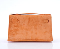 Kelly Pochette Rare Orange Doblis Palladium Hardware