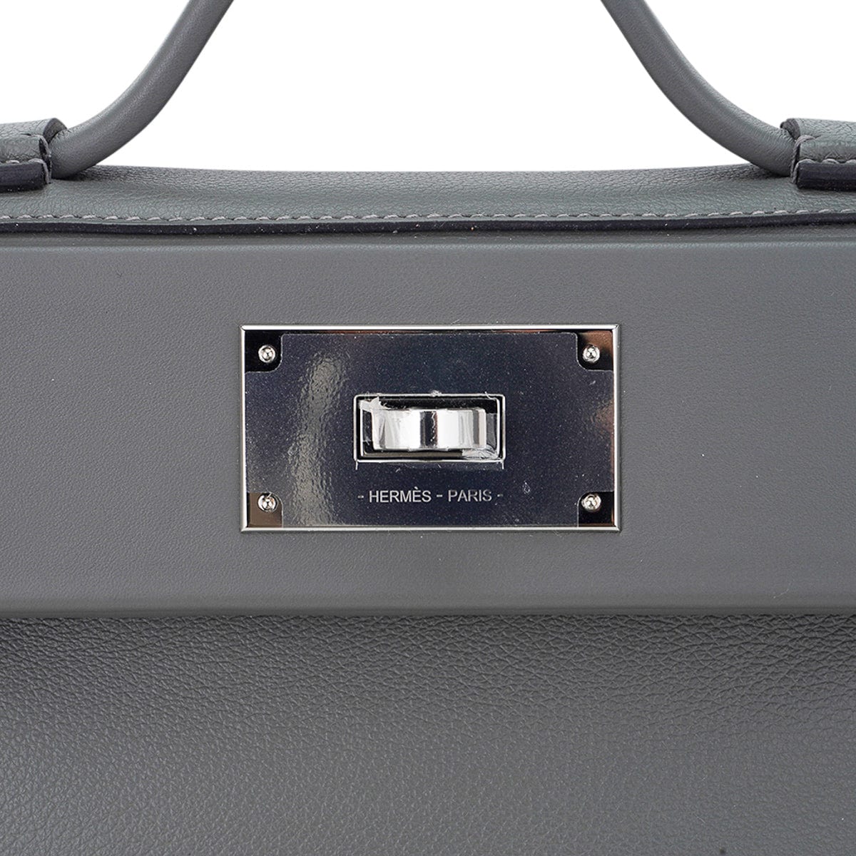 Mini 24/24 21 Bag Gris Meyer Evercolor & Swift Leather with Palladium Hardware