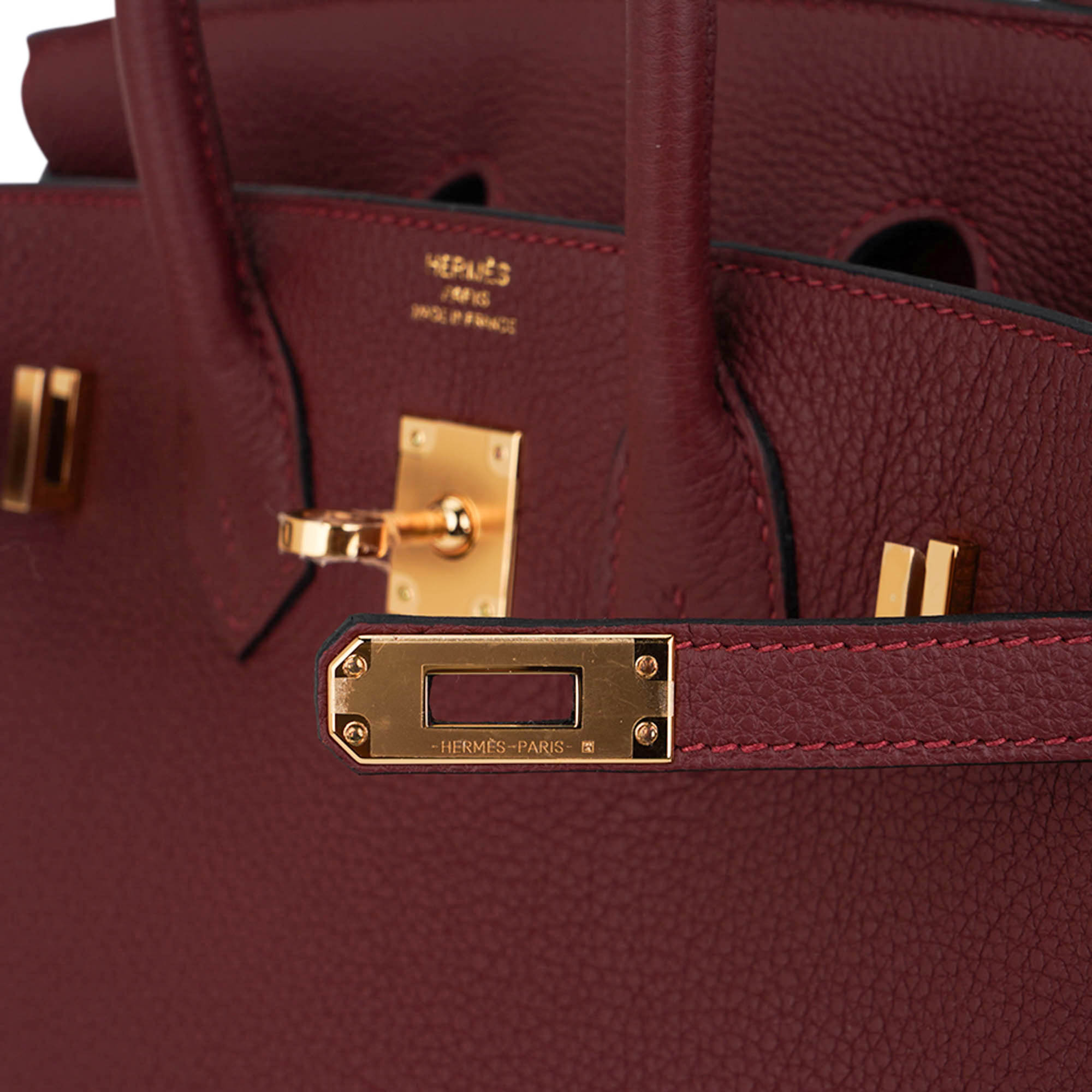 Birkin 25 Bag Rouge H Togo Leather with Gold Hardware