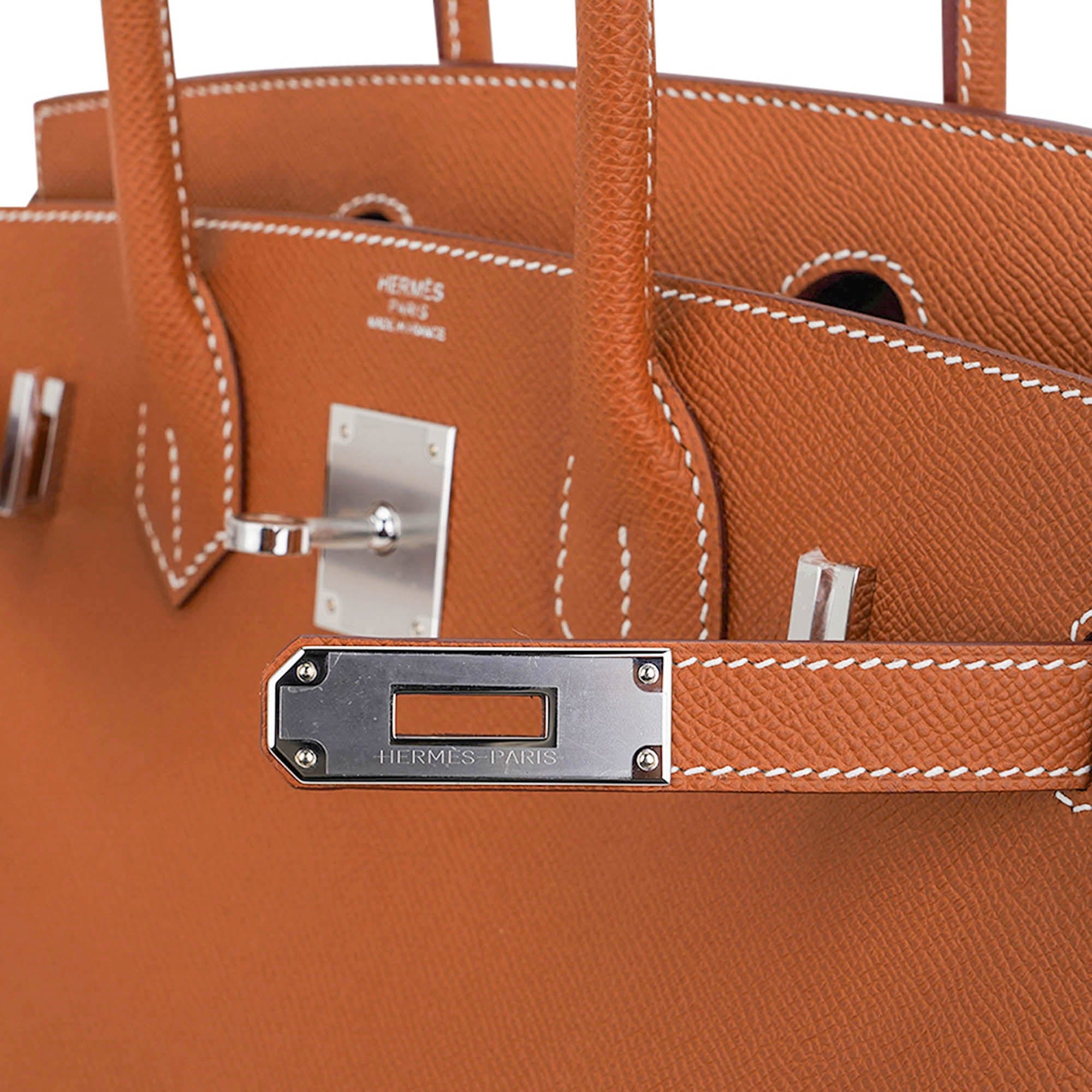Birkin 30 Bag Gold Epsom Leather with Palladium Hardware