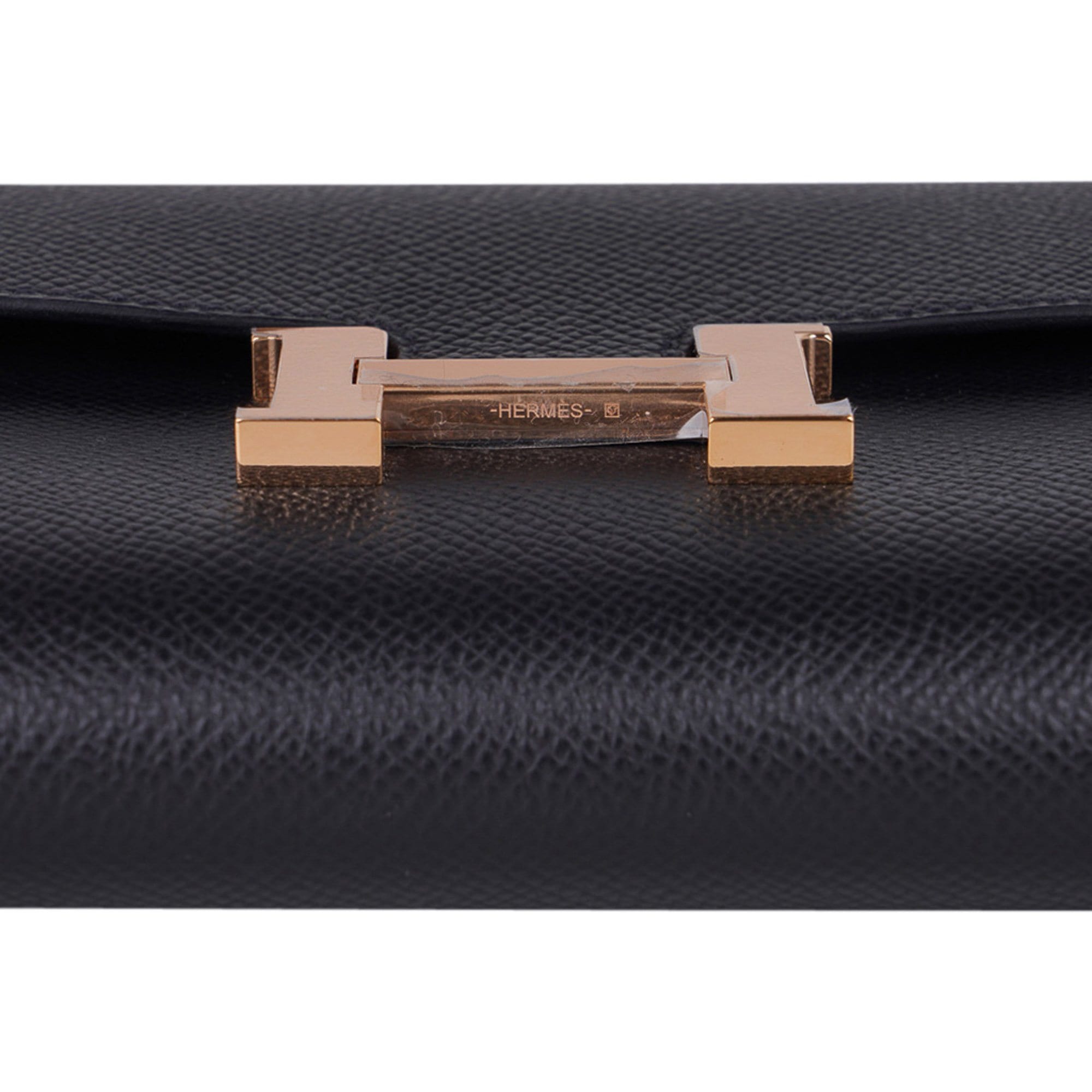 Constance Long To Go Wallet Black Rose Gold Hardware Epsom New w/ Box