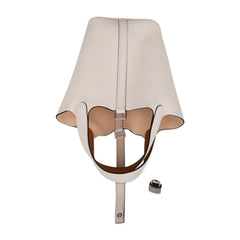 Picotin Lock Eclat 18 Bag Nata / Sesame Tote Clemence Palladium