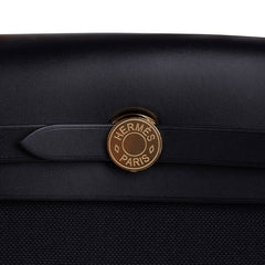 Herbag Zip Black on Black 31 Officier Canvas / Vache Hunter Leather