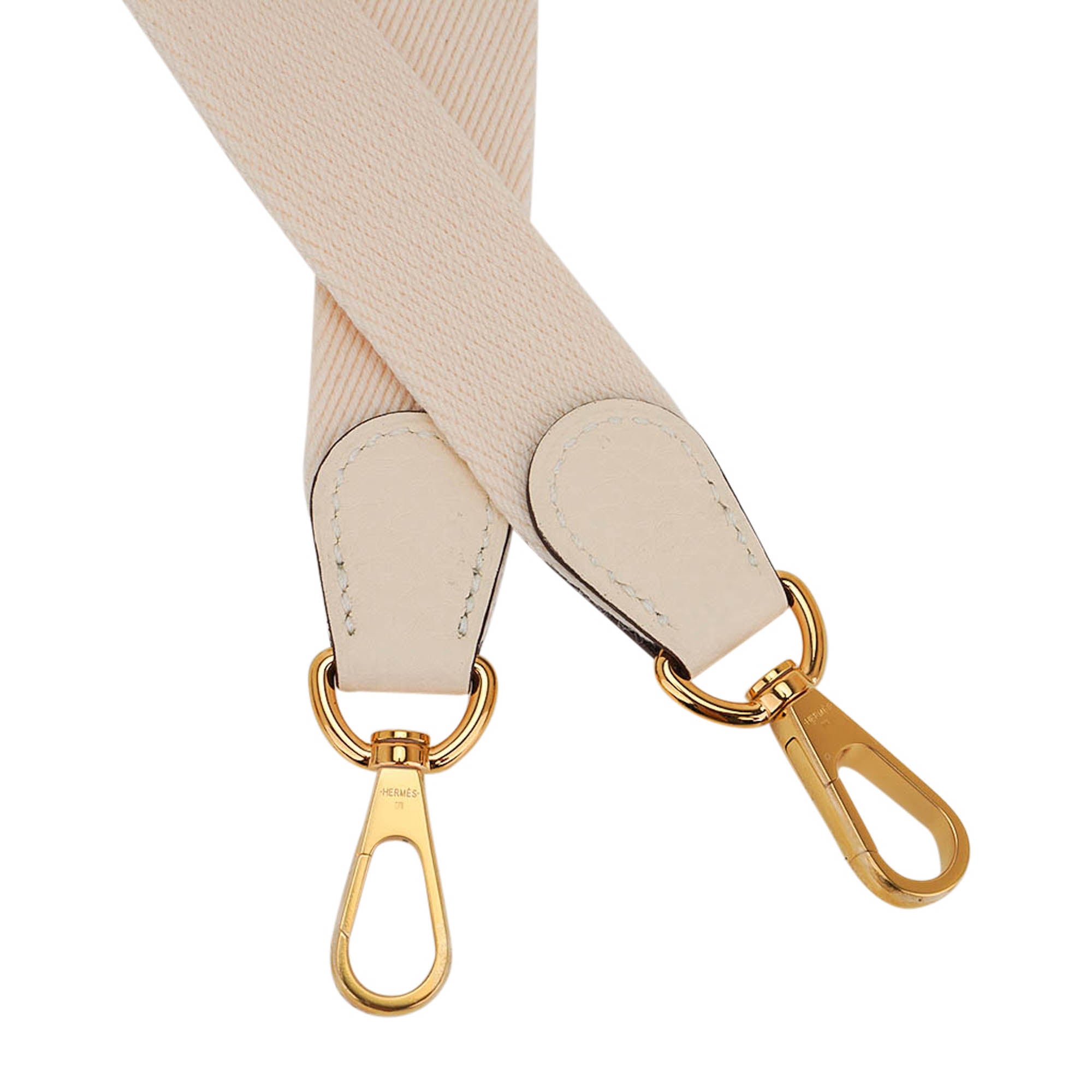 Mini Evelyne TPM Bag Nata Clemence Leather with Gold Hardware