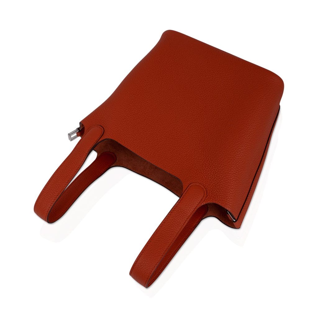 Picotin Lock 18 Bag Cuivre Palladium Hardware Clemence Leather