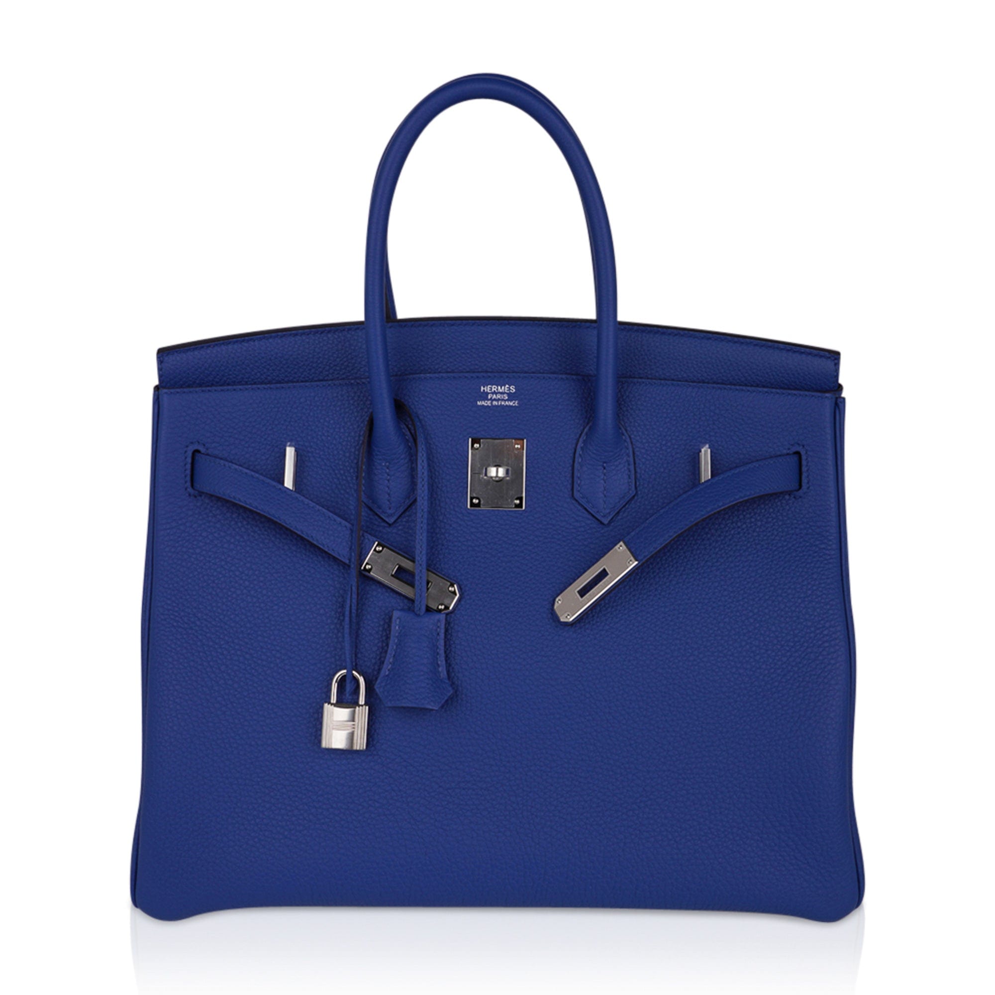 Birkin 35 Bag Blue de France Togo Leather with Palladium Hardware