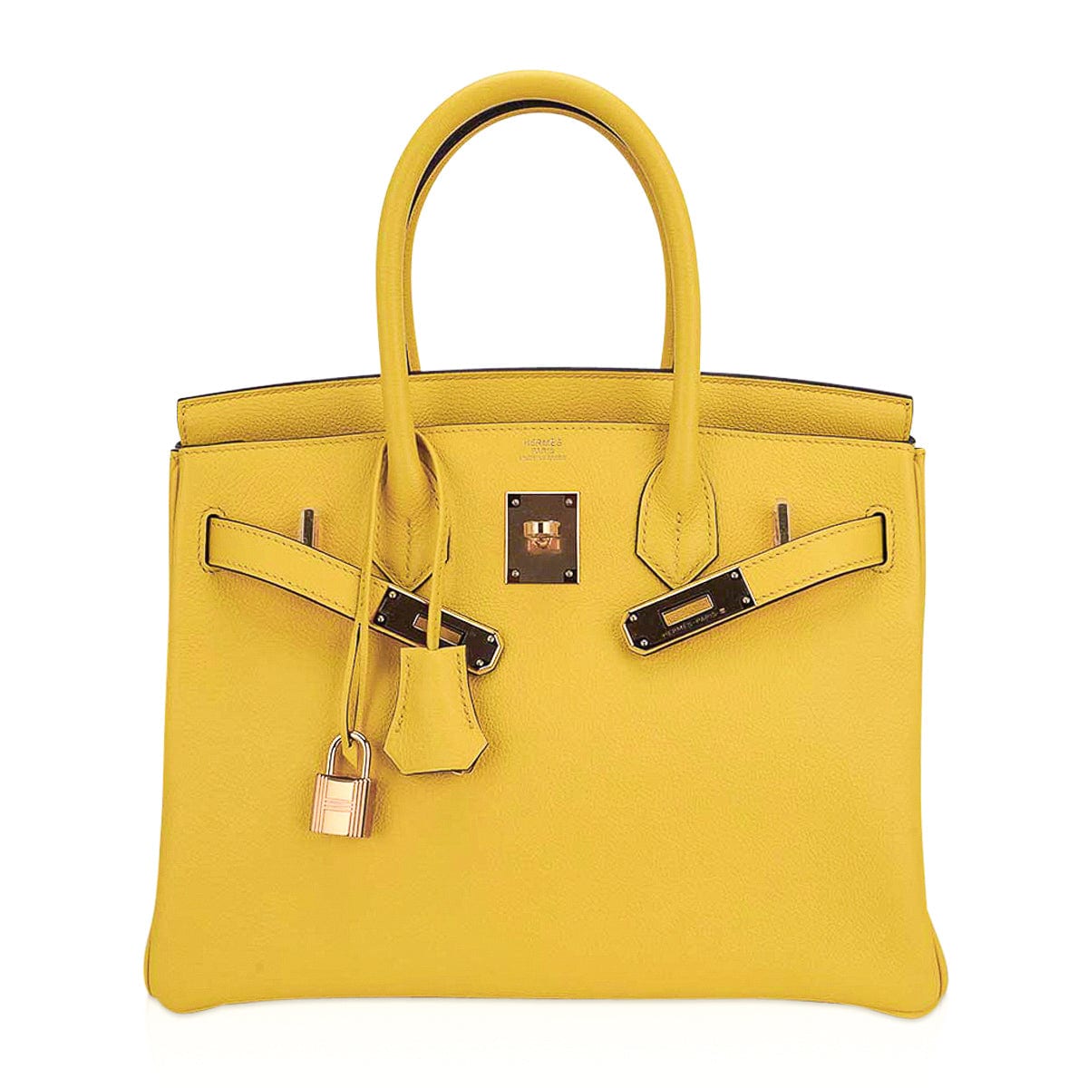 Verso Birkin 30 Bag Jaune de Naples & Gold Novillo Leather with Gold Hardware