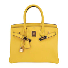 Verso Birkin 30 Bag Jaune de Naples & Gold Novillo Leather with Gold Hardware