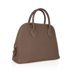 Bolide 1923 Mini 25 Bag Etoupe Gold Hardware Epsom Leather