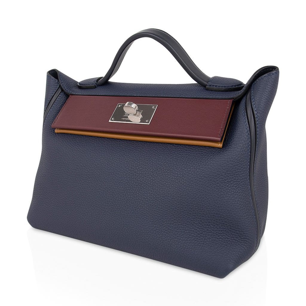 24 24 29 Bag Blue Nuit Indigo Bordeaux Kraft Palladium