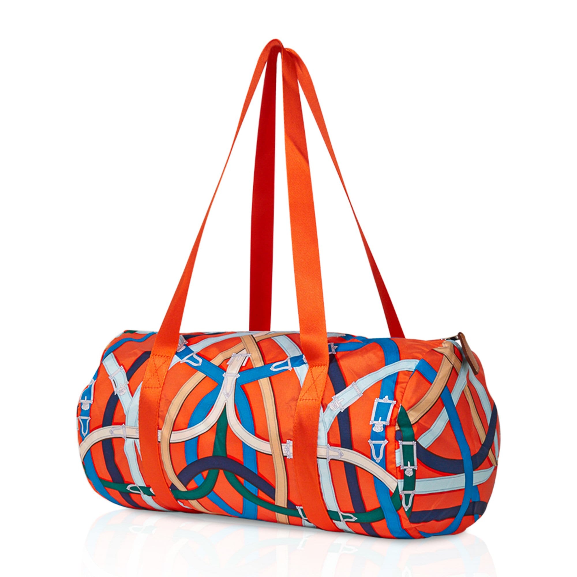 Bag Airsilk Duffle Cavalcadour 38 Orange Silk Limited Edition New