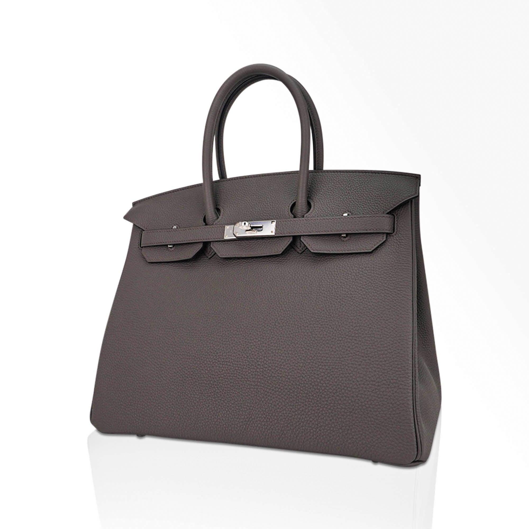 Birkin 35 Bag Etain Togo Leather with Palladium Hardware