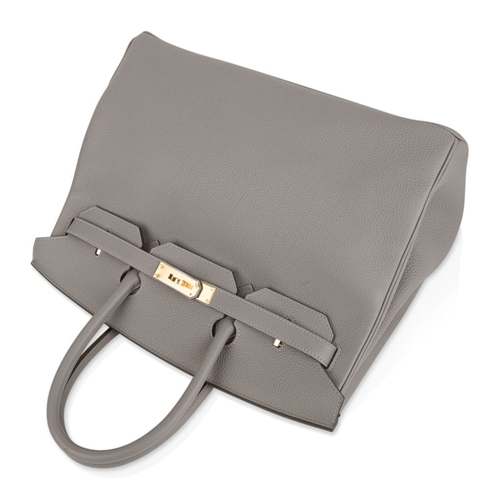 Birkin 35 Bag Gris Asphalte Togo Gold Hardware