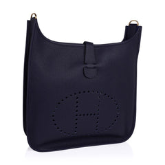 Bag Evelyne GM Blue Nuit Clemence Gold Hardware New w/ Box