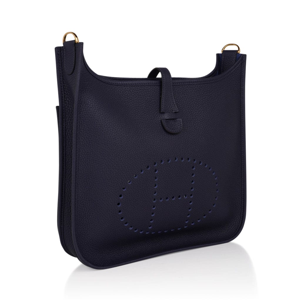 Evelyne PM Bag Bleu Nuit Clemence Gold Hardware
