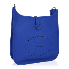 Evelyne PM Bag Blue Zellige Clemence Palladium Hardware New w/Box