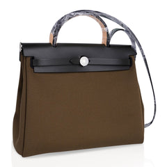 Herbag Zip Toile Officier PM 31 Vert Olive/Khaki Vache Hunter Leather