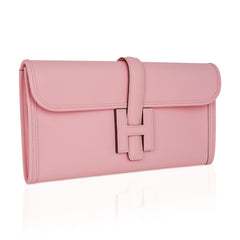 Jige Elan 29 Rose Sakura Clutch Bag Swift Leather