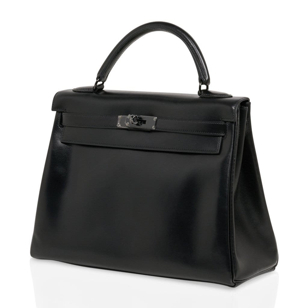 Kelly 32 So Black Bag Box Leather Limited Edition