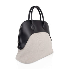 Paddock Bolide 35 Bag Toile Black Vache Hunter Leather Limited Edition