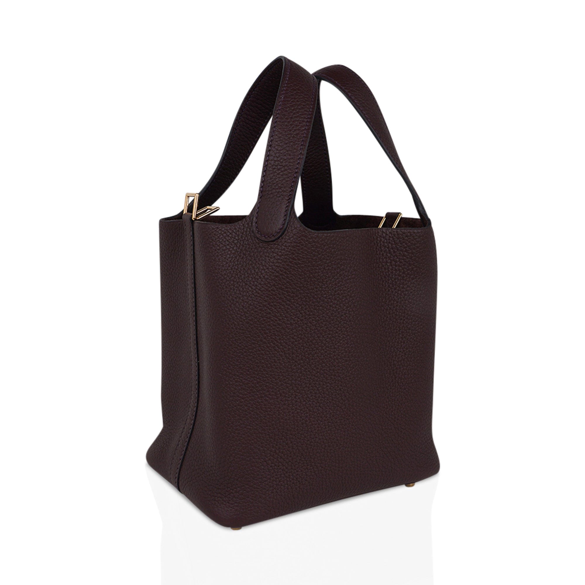 Picotin Lock 18 Bag Rouge Sellier Gold Hardware Clemence Leather