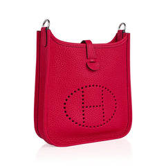 Mini Evelyne III TPM Bag Framboise Flipperball Strap with Palladium Hardware