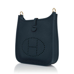 Mini Evelyne III TPM Crossbody Bag Vert Rousseau Clemence with Gold