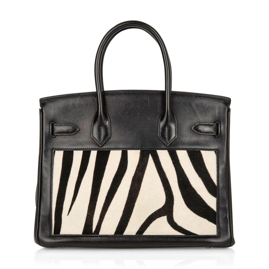 Birkin 30 Bag Vintage Zebra Print Pony Limited Edition Very Rare